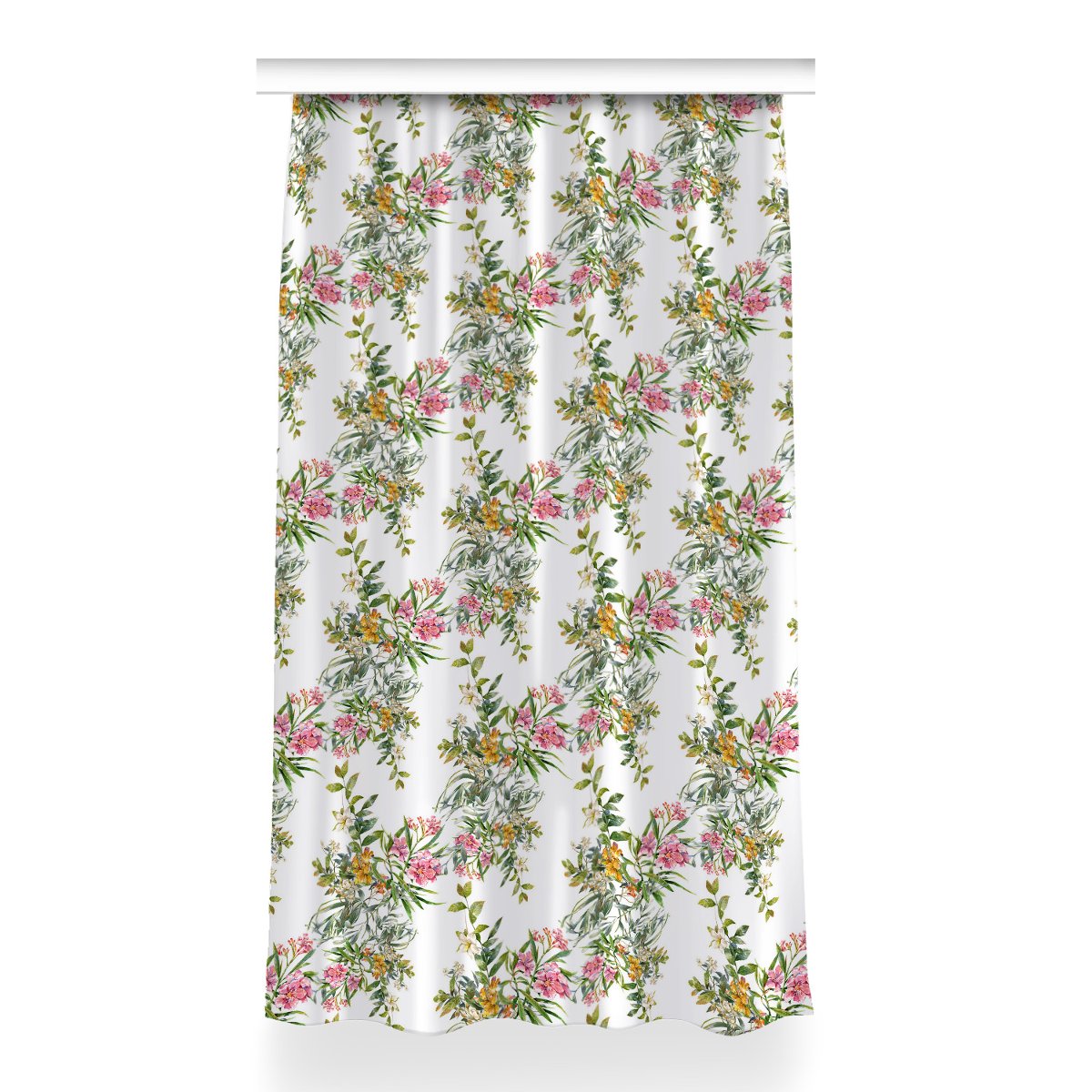 Zasłona przelotki Kwitnące drzewa wzór 150x260 cm, Fabricsy