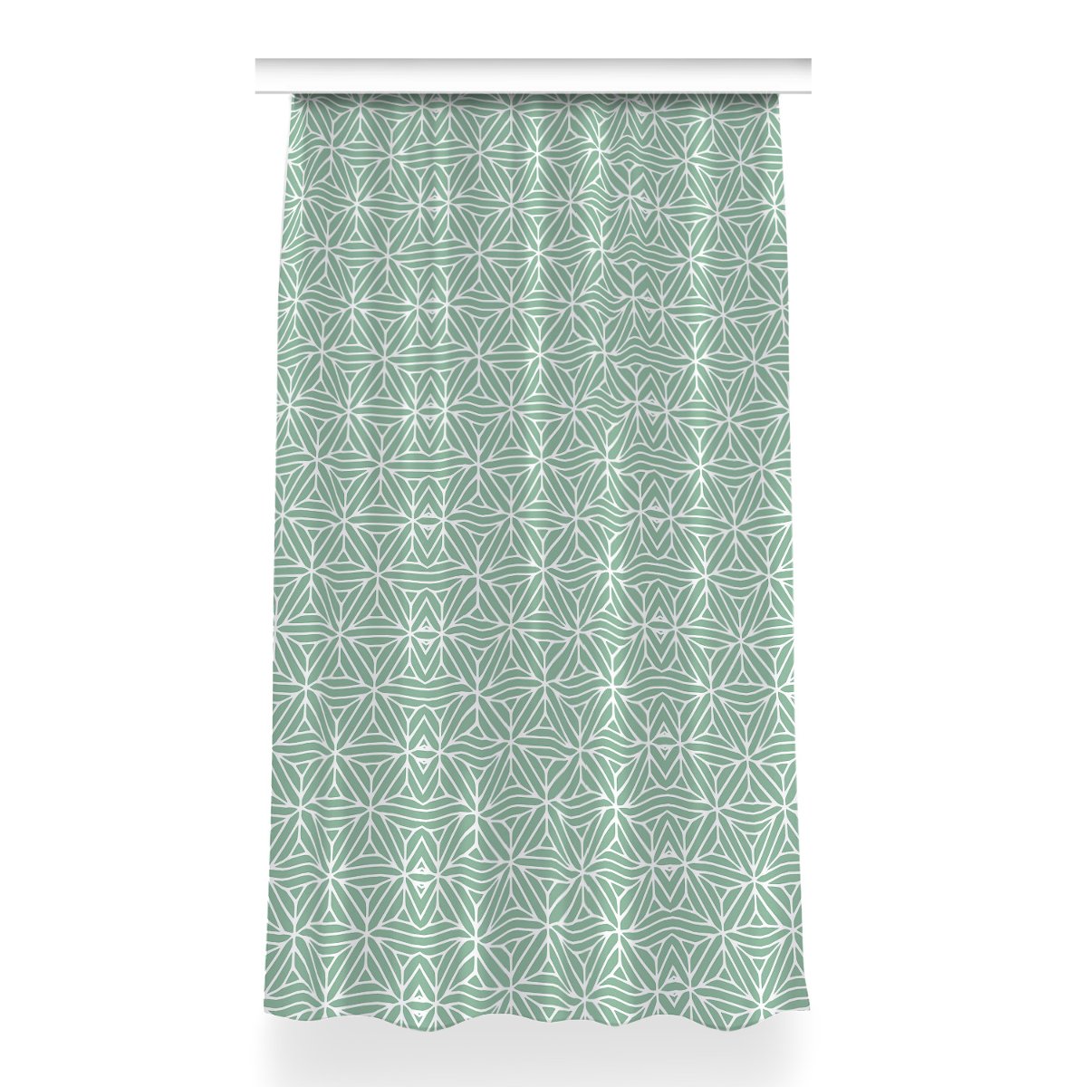 Zasłona gotowa Geometryczne kształty wzór 150x260, Fabricsy