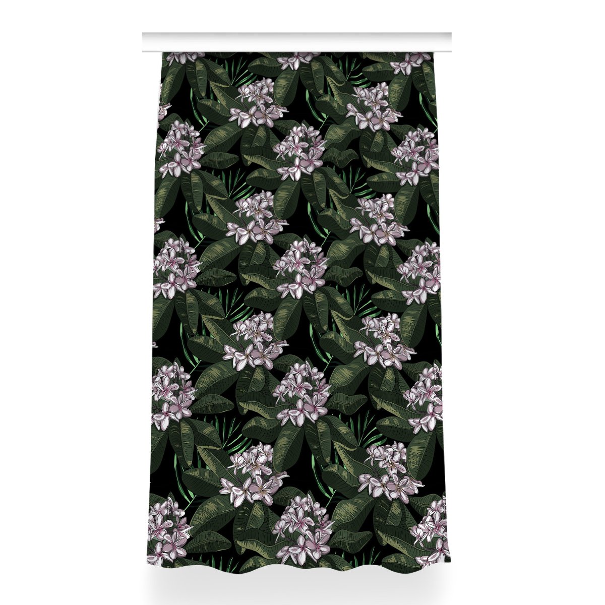 Zasłona przelotki Egzotyczne kwiaty dekor 150x260, Fabricsy