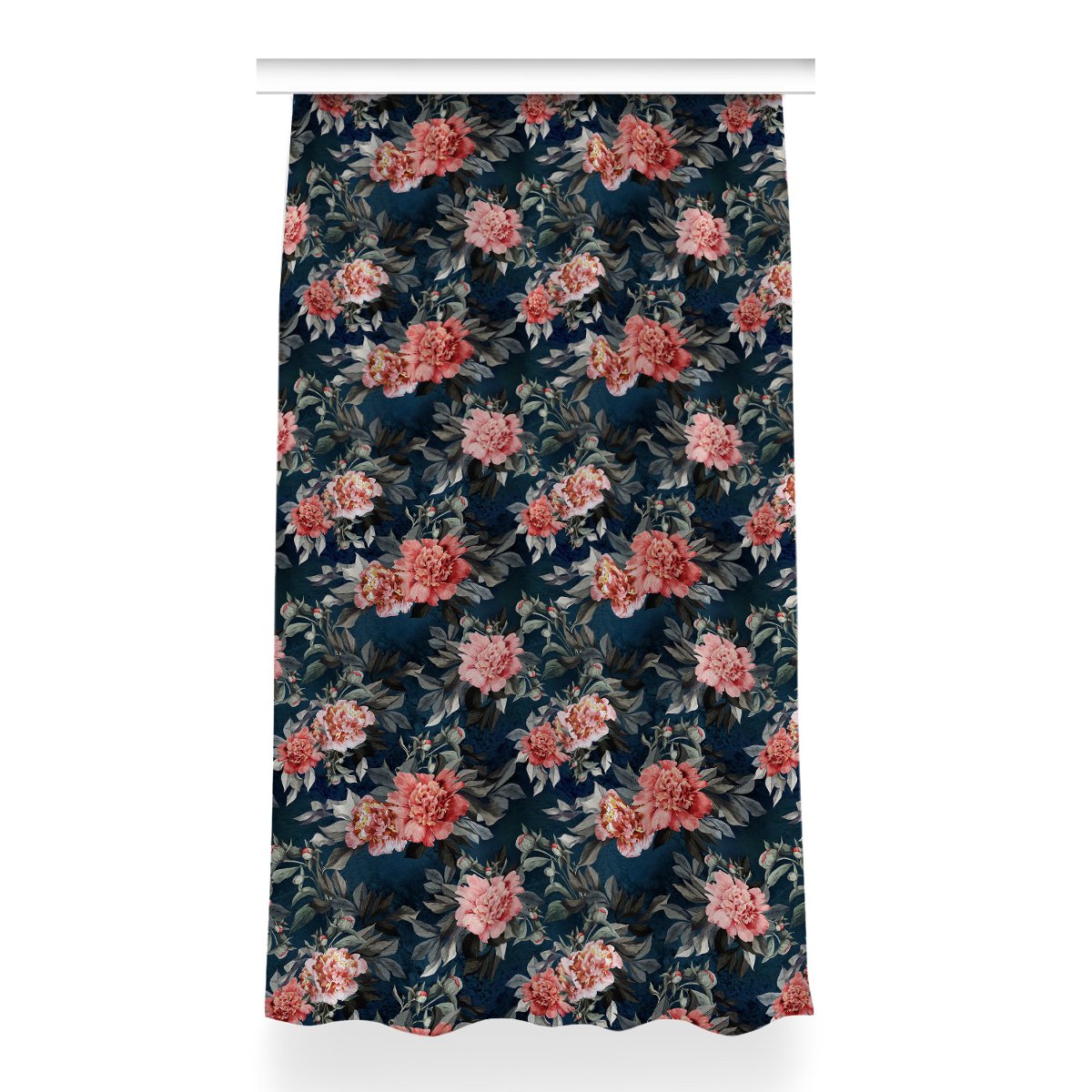 Zasłona z grafiką gotowa Czerwone piwonie 150x260, Fabricsy