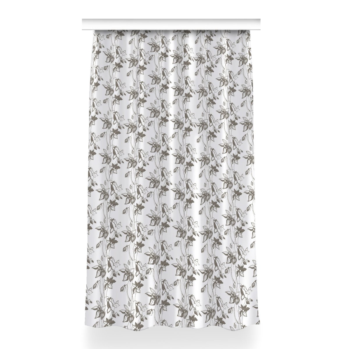 Zasłona z nadrukiem gotowa Rysunek kwiatów 150x260, Fabricsy