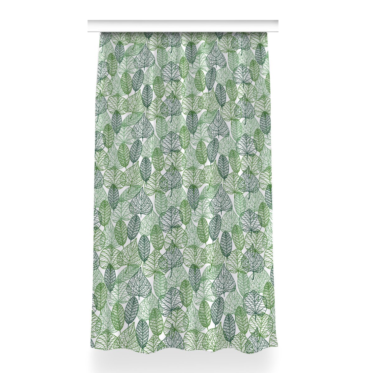 Zasłona przelotki Leśne Liście do sypialni 150x260, Fabricsy