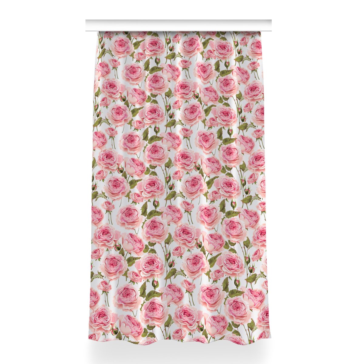 Zasłona przelotki Piękne róże do sypialni 150x260, Fabricsy
