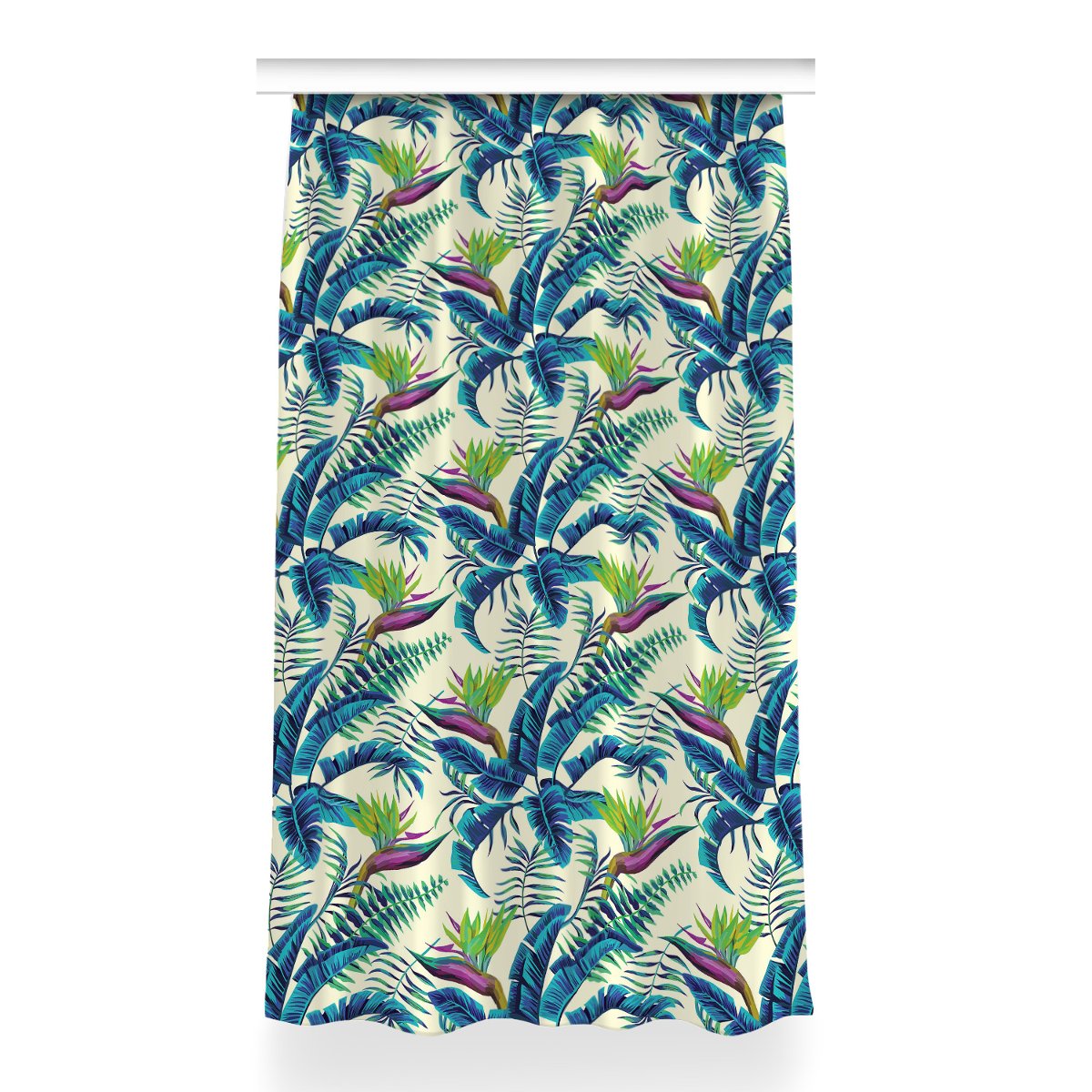 Zasłona z grafiką gotowa Tropikalny obraz 150x260, Fabricsy