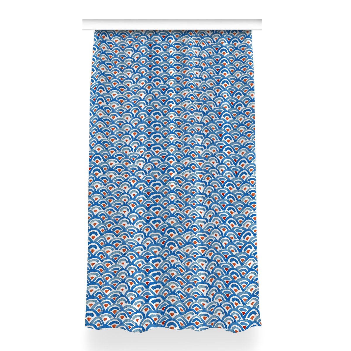 Zasłona gotowa dekor Rybia łuska do salonu 150x260, Fabricsy