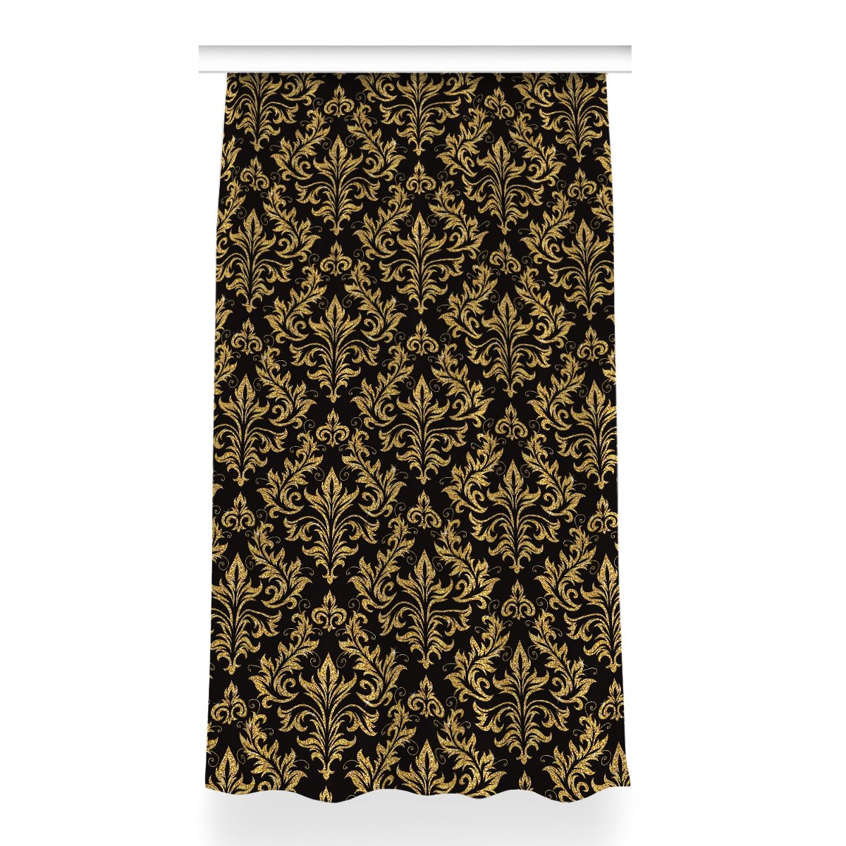 Zasłona z grafiką gotowa Złoty ornament 150x260 cm, Fabricsy