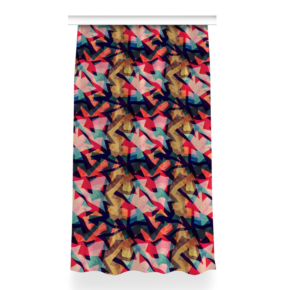 Zasłona przelotki Jesienna abstrakcja wzór 150x260, Fabricsy