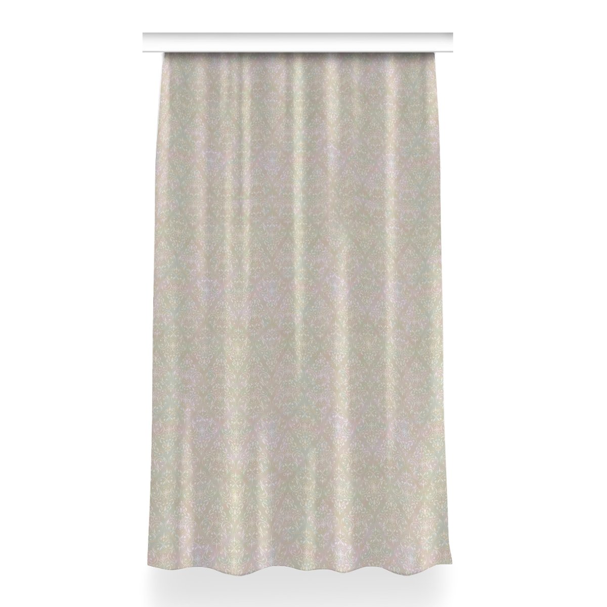 Zasłona przelotki Vintage złoty wzór wzór 150x260, Fabricsy