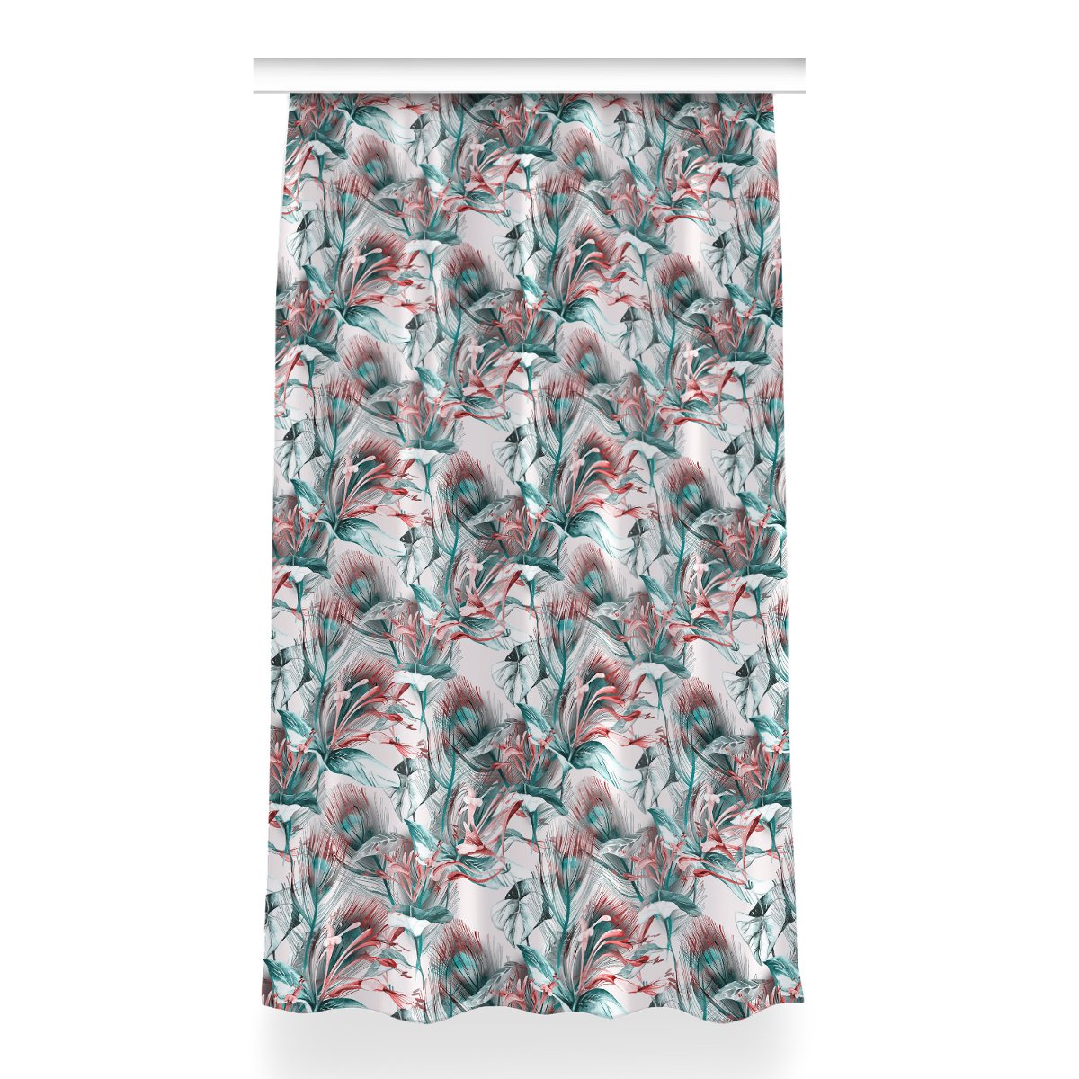 Zasłona przelotki Tropikalny rysunek wzór 150x260, Fabricsy