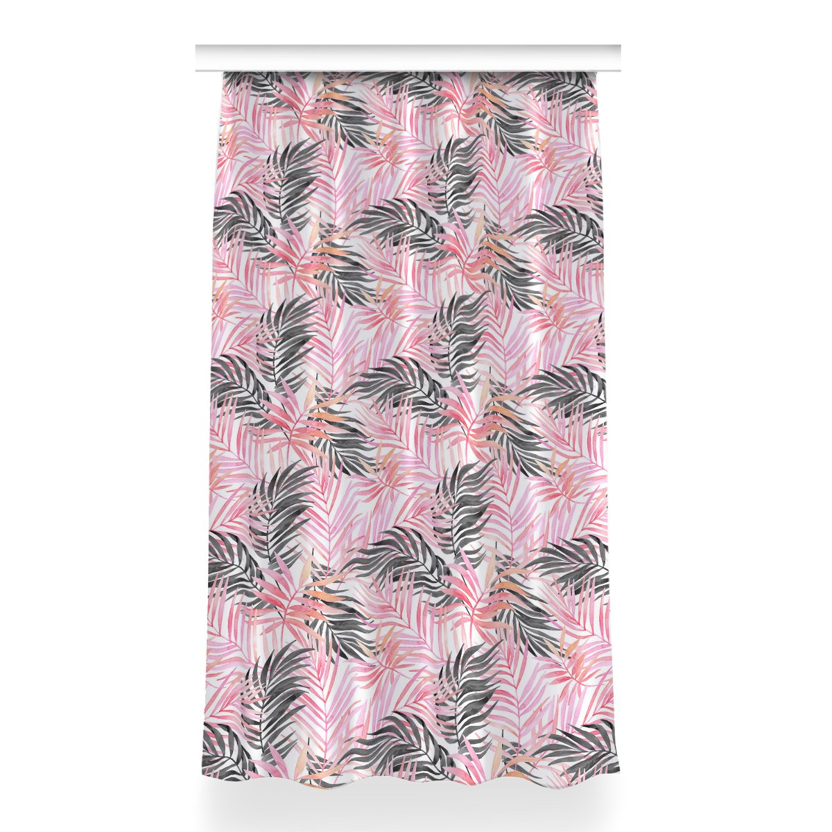 Zasłona z grafiką gotowa Liście palmowe 150x260 cm, Fabricsy