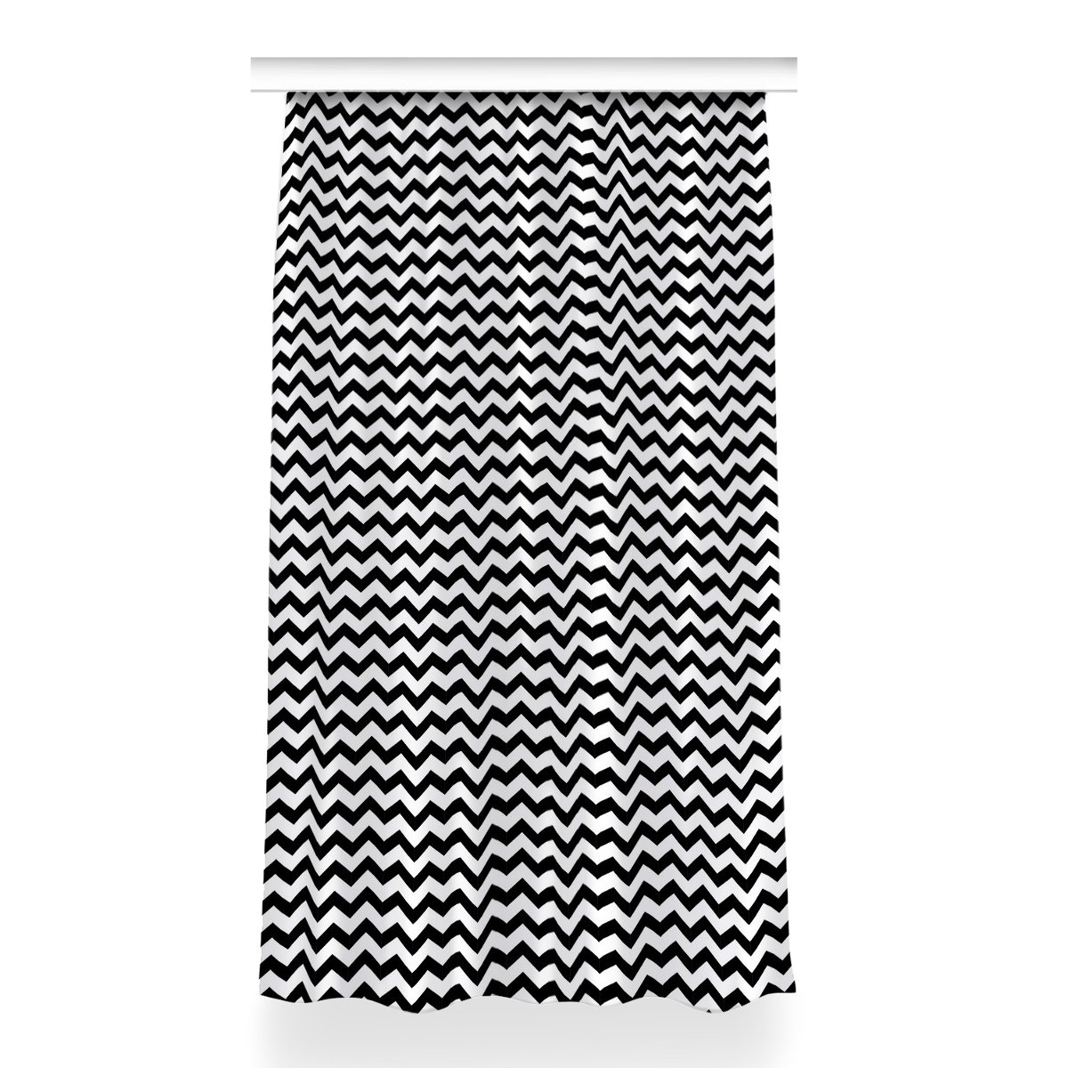Zasłona klasyczna z grafiką Zygzaki wzór 150x260, Fabricsy