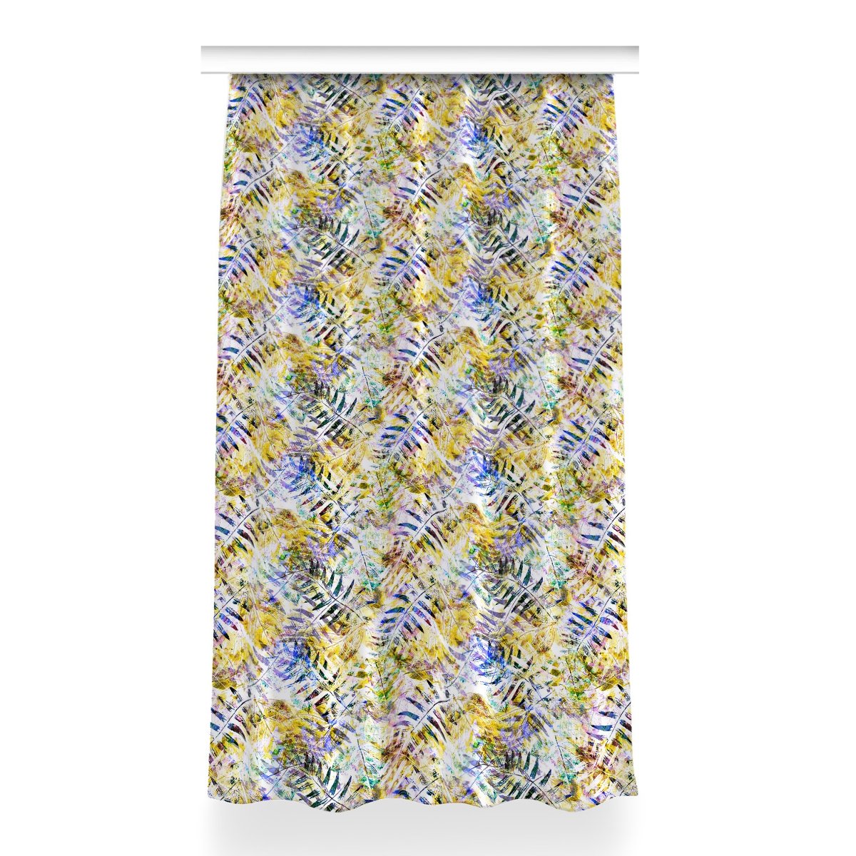 Zasłona z nadrukiem gotowa Złote liście 150x260 cm, Fabricsy