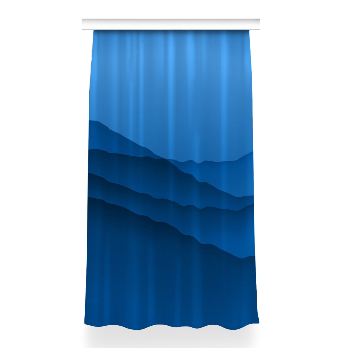 Zasłona gotowa dekor 150x260 Przejście niebieskie, Fabricsy