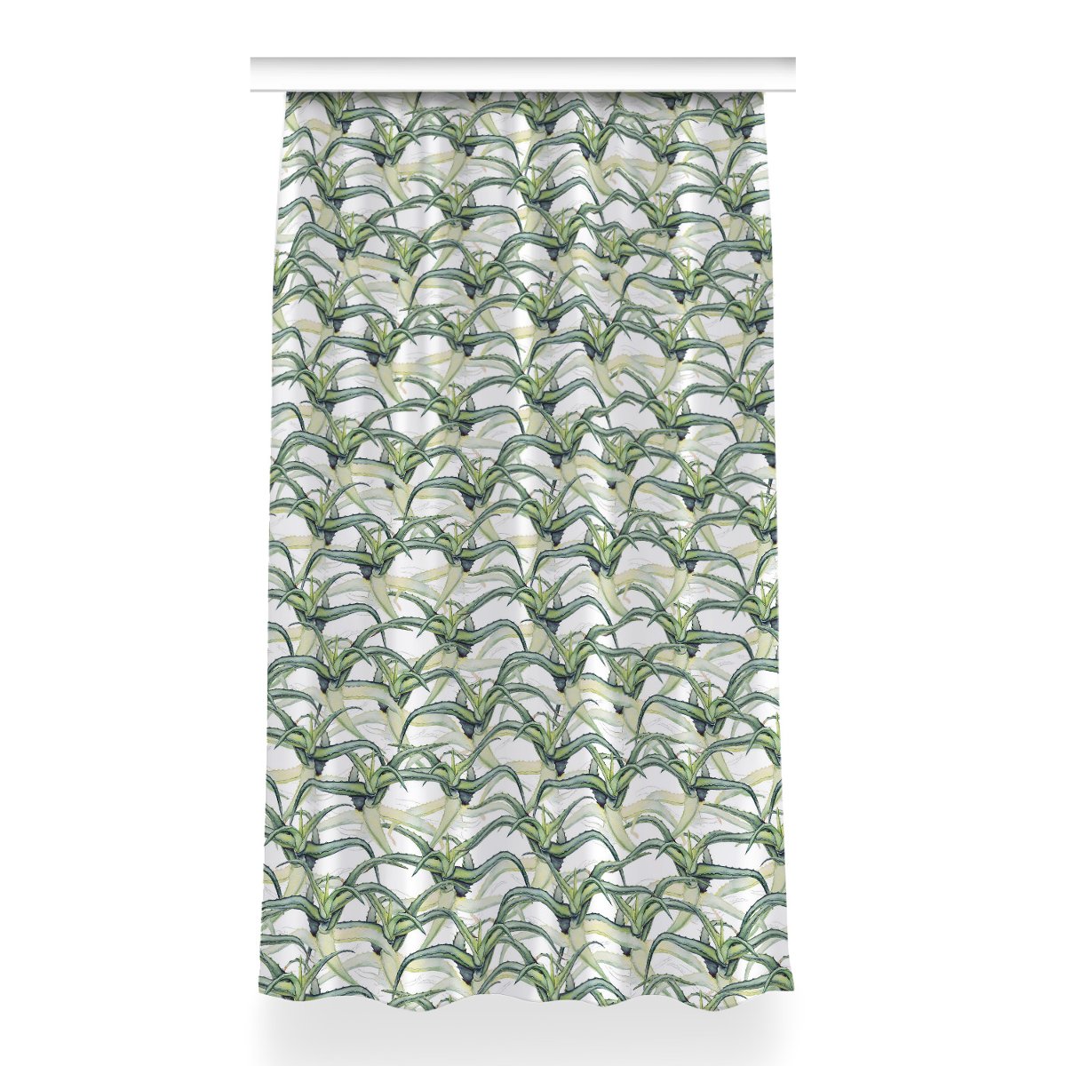 Zasłona z grafiką gotowa dekor 150x260 Obraz Aloes, Fabricsy