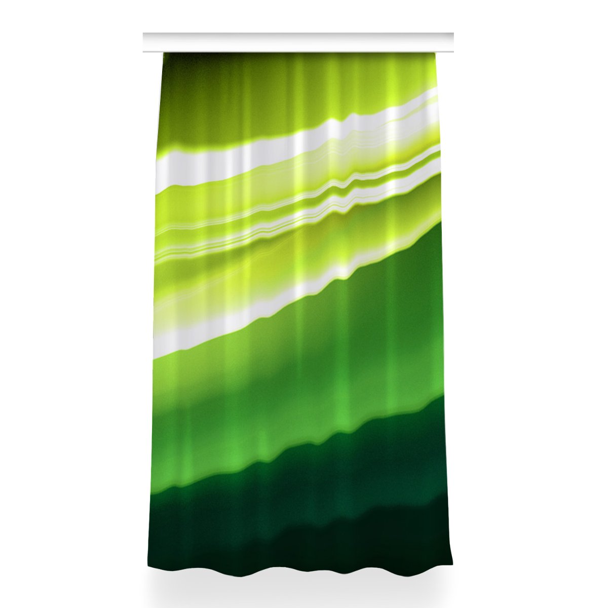Zasłona na taśmę wzór 150x260 Abstrakcja zielona, Fabricsy