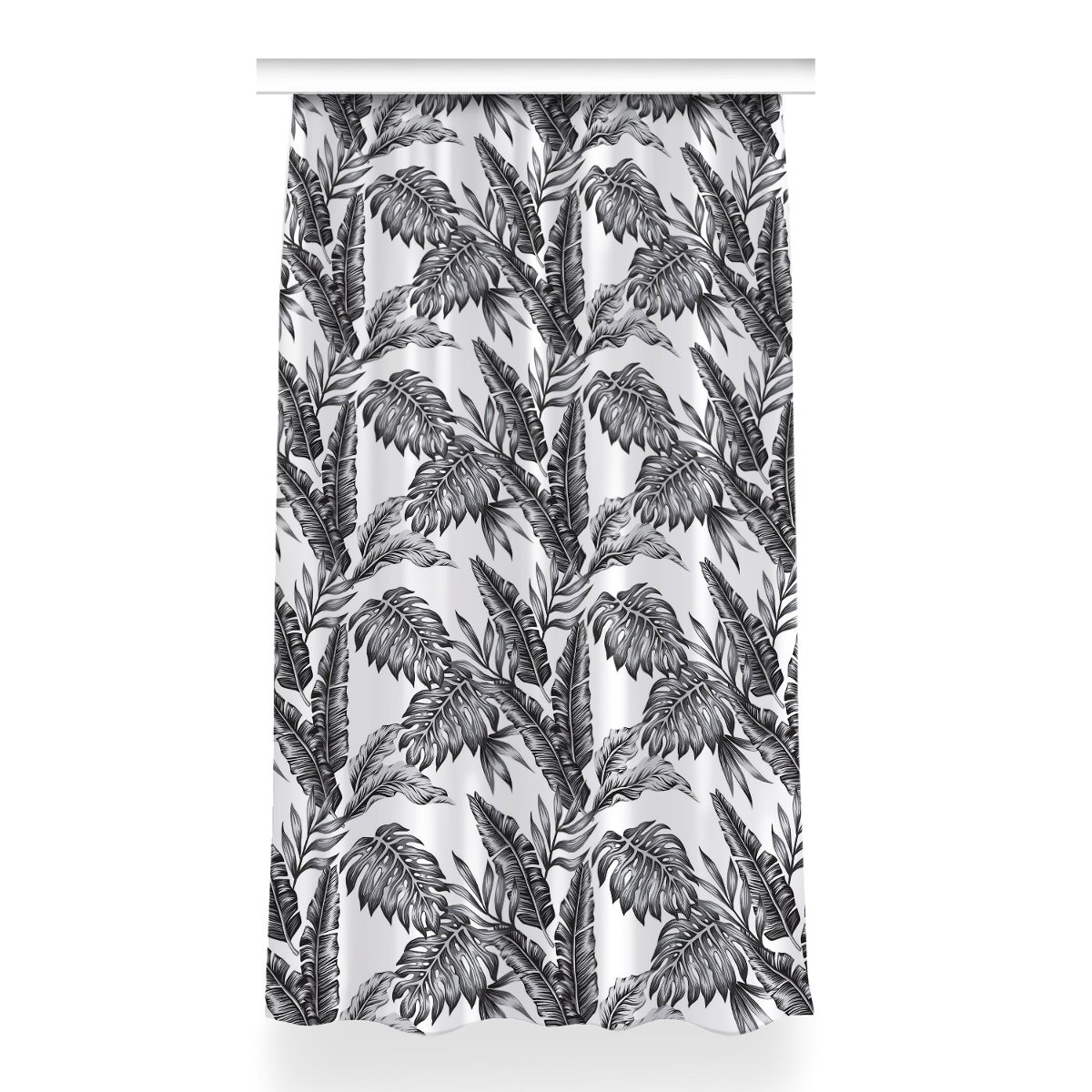Zasłona z nadrukiem gotowa 150x260 Liście palmowe, Fabricsy