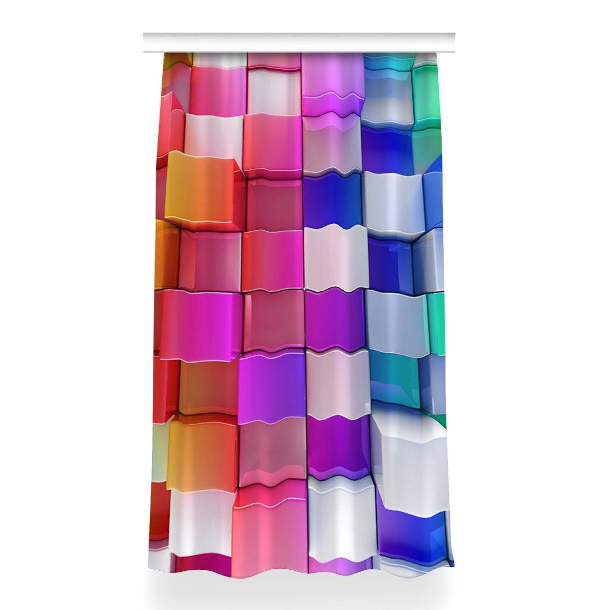 Zasłona gotowa dekor 150x260 Abstrakcja kolorowa, Fabricsy