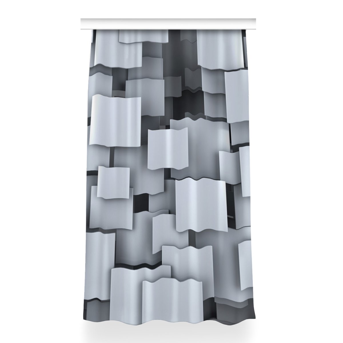 Zasłona gotowa do pokoju wzór 150x260 Klocki szare, Fabricsy