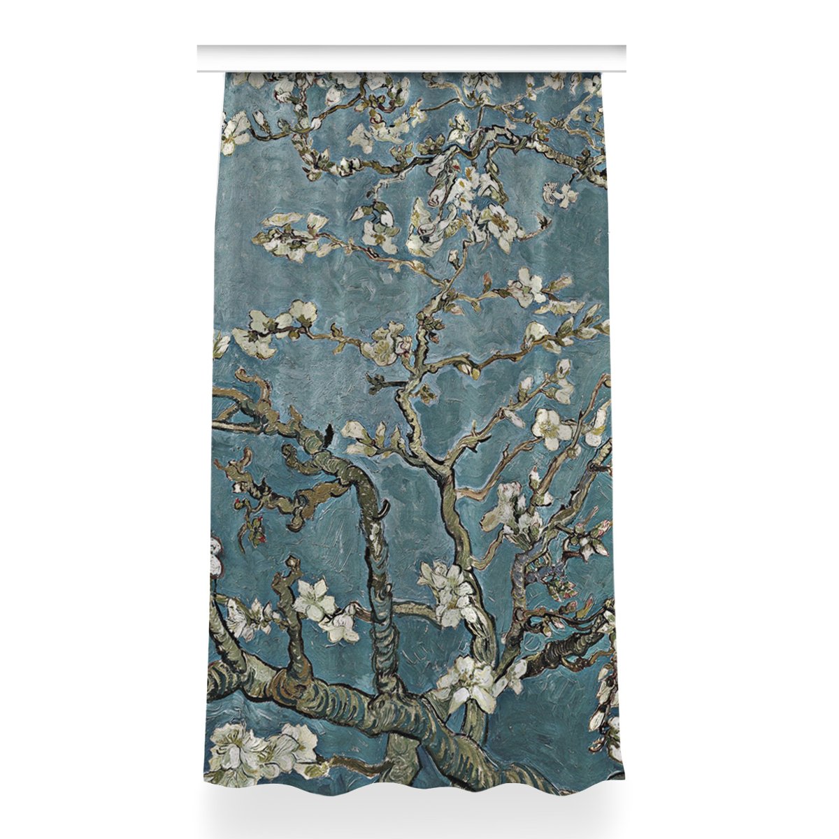 Zasłona z grafiką gotowa wzór 150x260 Kwiat wiśni, Fabricsy