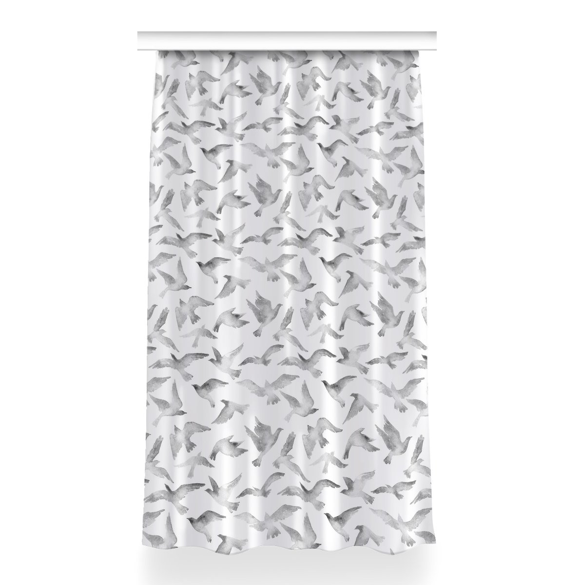 Zasłona z grafiką kolory do sypialni 150x260 Ptaki, Fabricsy