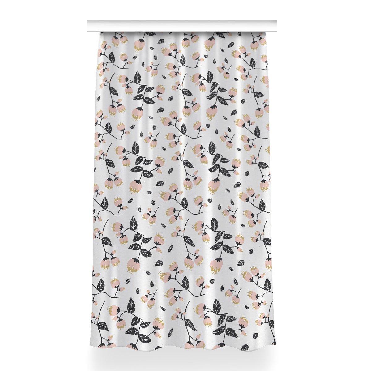 Zasłona na taśmę do salonu 150x260 Wiosna Vintage, Fabricsy
