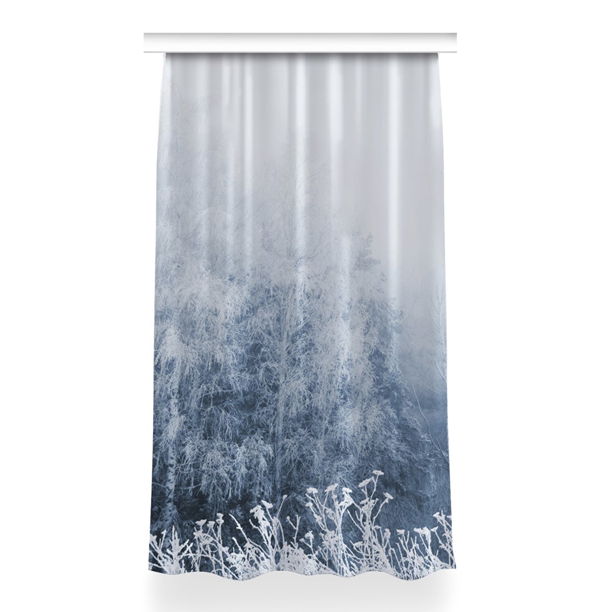 Zasłona na taśmę do pokoju 150x260 Zimowe drzewa, Fabricsy