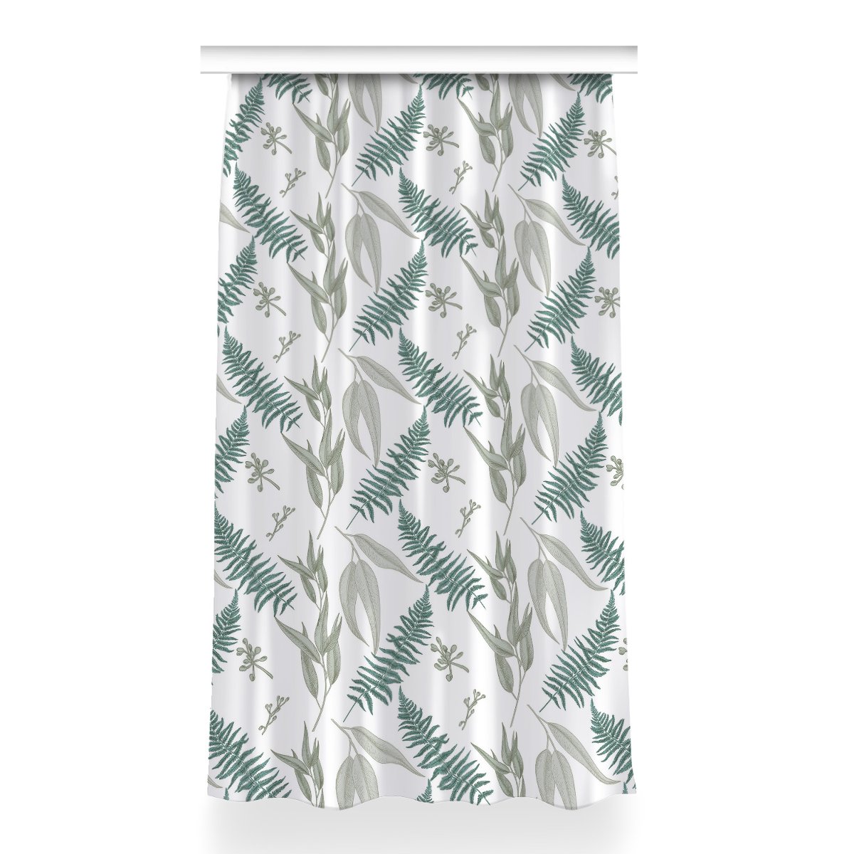 Zasłona na taśmę wzór do sypialni 150x260 Paproć, Fabricsy