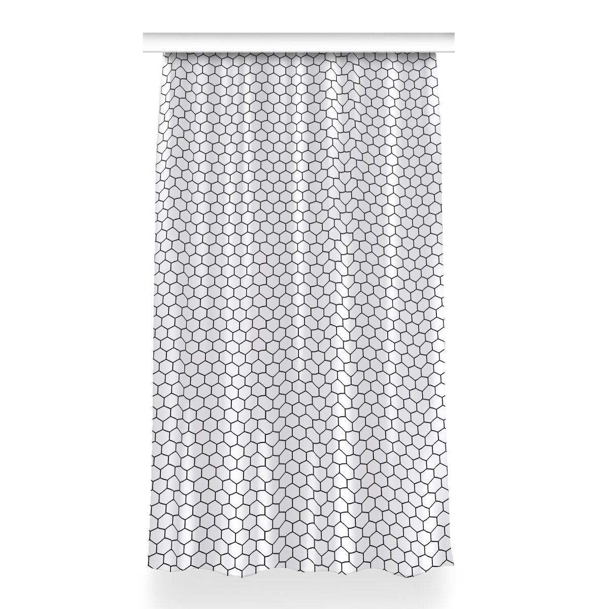 Zasłona na taśmę wzór 150x260 cm Wzór plater miodu, Fabricsy