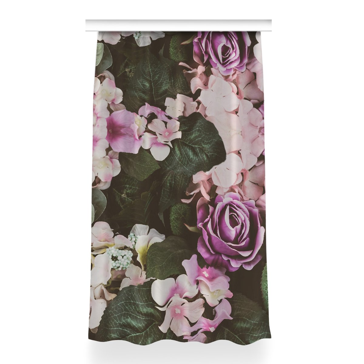 Zasłona na taśmę do salonu 150x260 Barokowe kwiaty, Fabricsy
