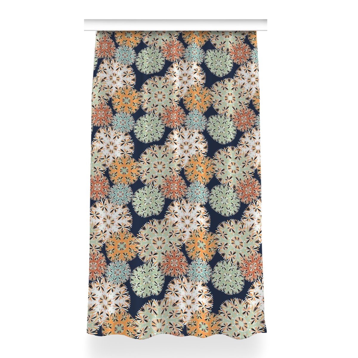 Zasłona do pokoju dekor 150x260 Kolorowe mandale, Fabricsy