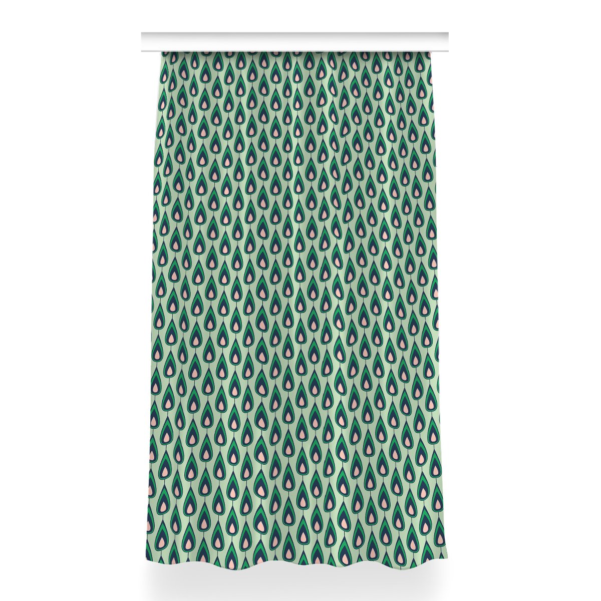 Zasłona gotowa do sypialni 150x260 Zielone łezki, Fabricsy