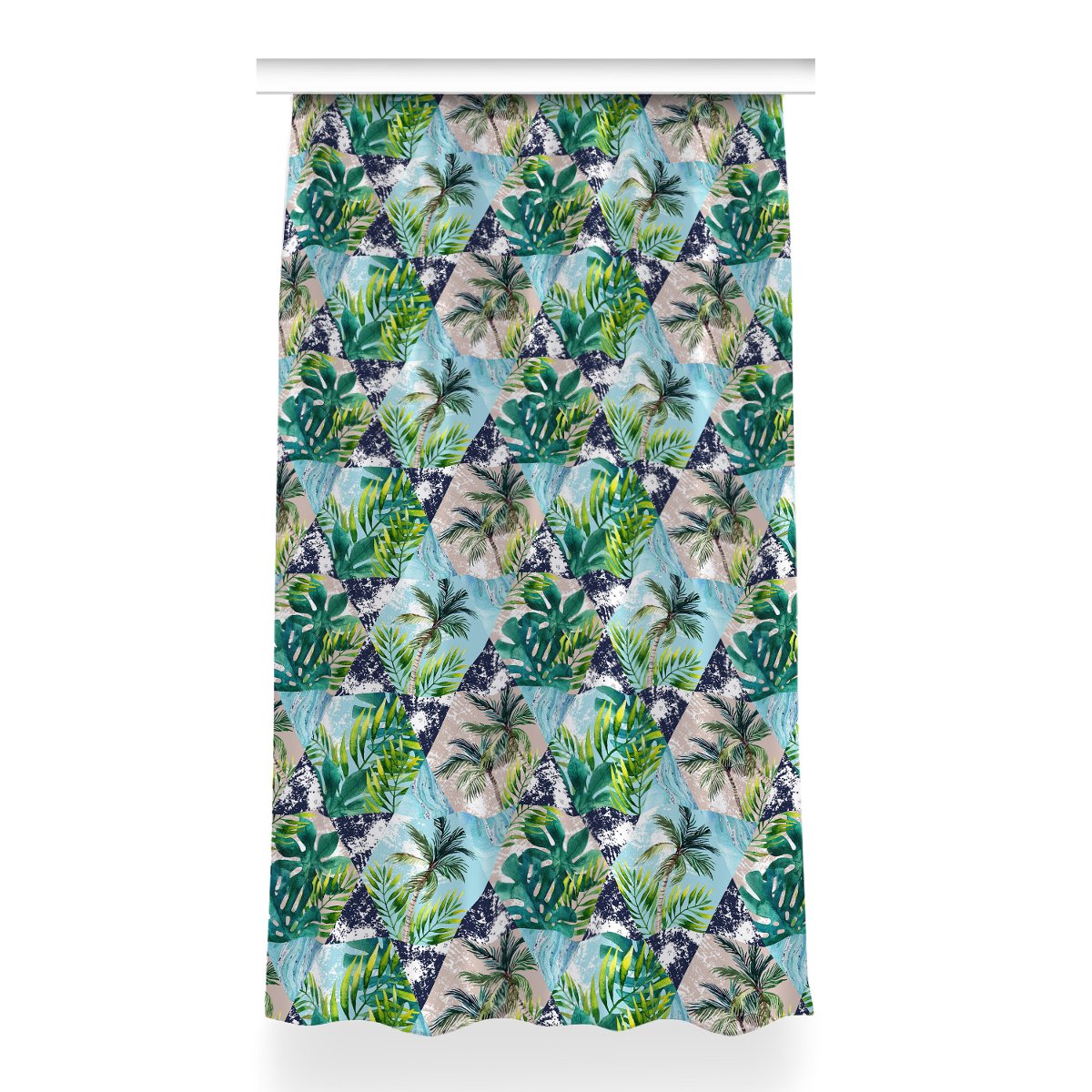 Zasłona dekor do pokoju 150x260 Tropikalna mozaika, Fabricsy