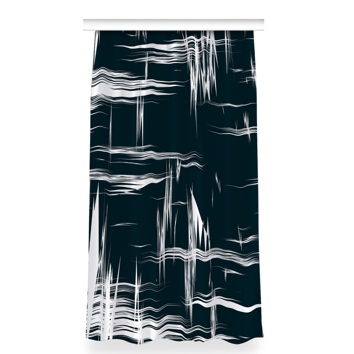 Zasłona z grafiką gotowa 150x280 Białe zadrapania, Fabricsy