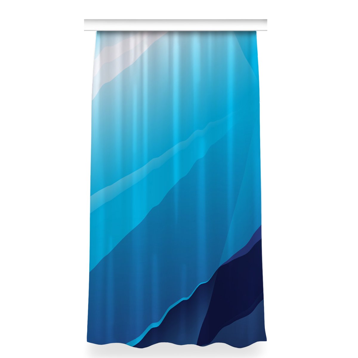 Zasłona na taśmę wzór 150x280 Niebieskie przejście, Fabricsy