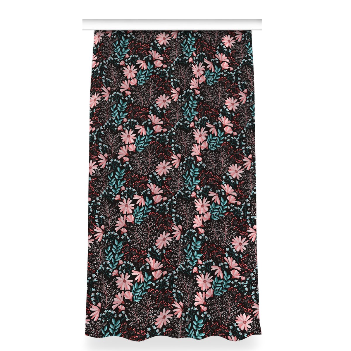 Zasłona klasyczna z grafiką 150x280 Kwiaty vintage, Fabricsy