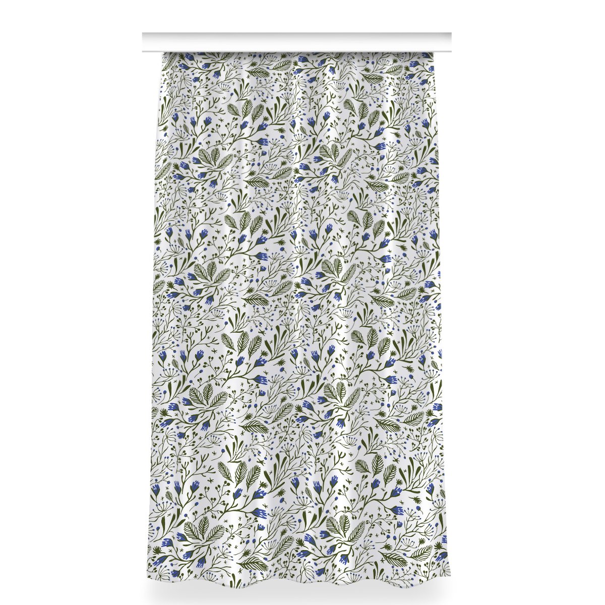 Zasłona z grafiką kolory do salonu 150x280 Kwiaty, Fabricsy