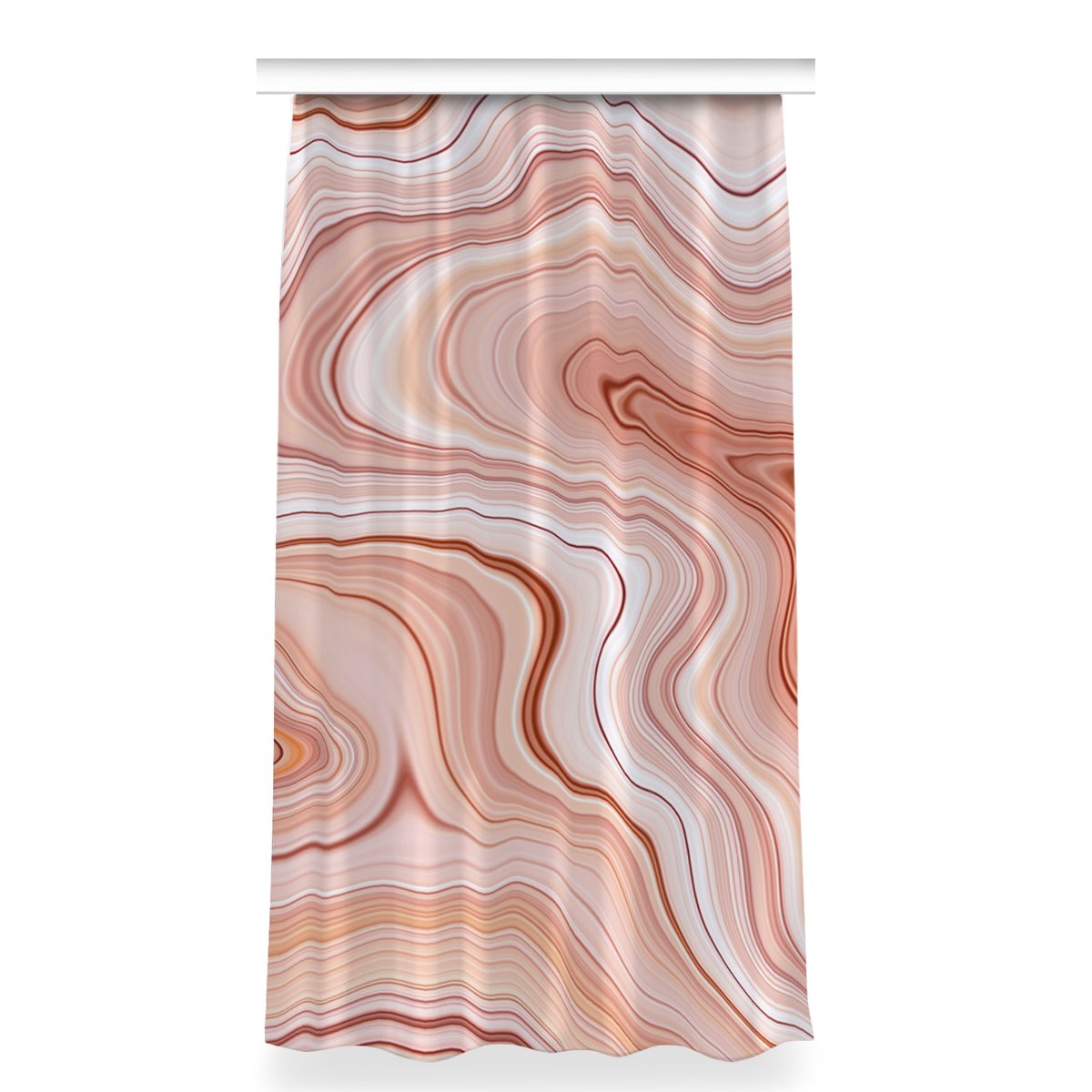 Zasłona na taśmę do salonu 150x280 Abstrakcja ecru, Fabricsy