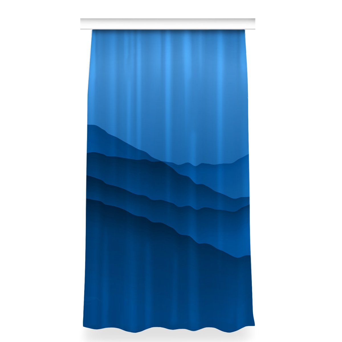 Zasłona gotowa dekor 150x280 Przejście niebieskie, Fabricsy