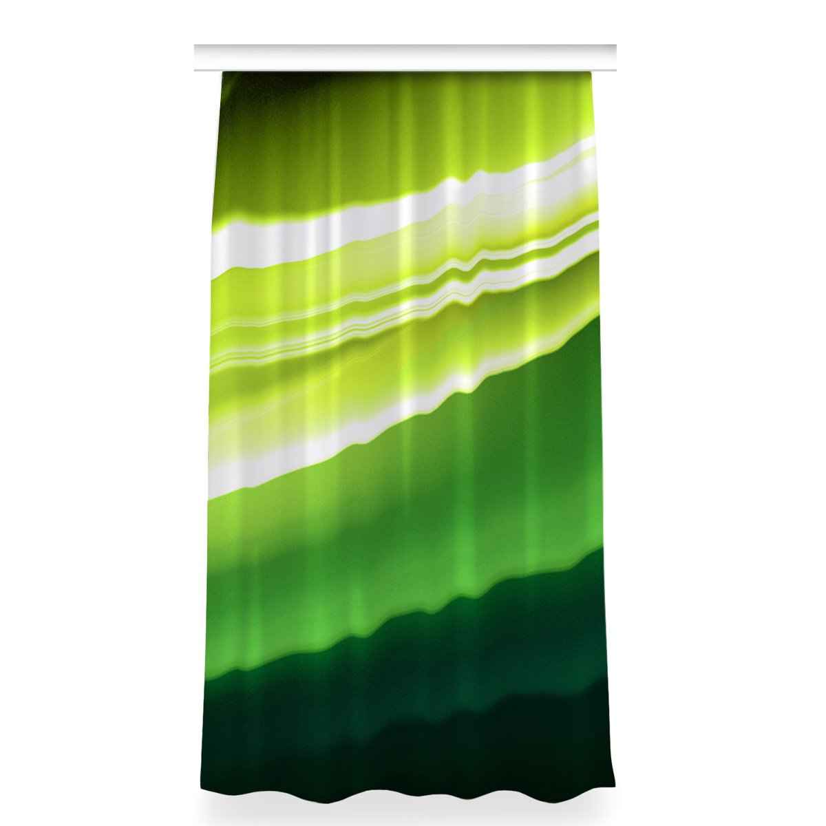 Zasłona na taśmę wzór 150x280 Abstrakcja zielona, Fabricsy