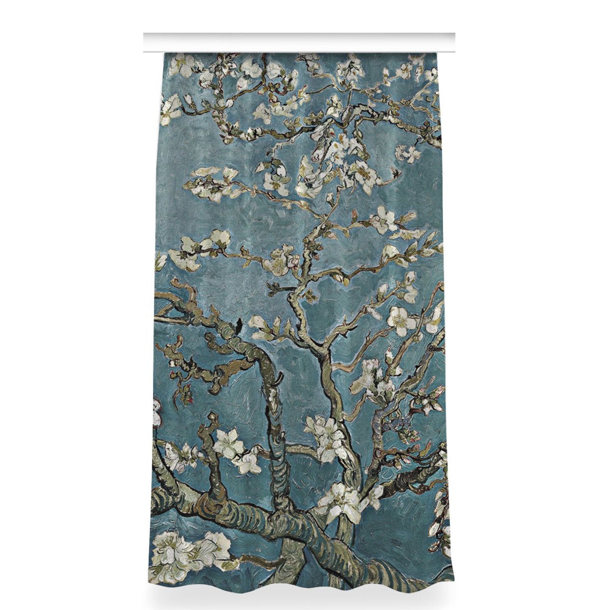 Zasłona z grafiką gotowa wzór 150x280 Kwiat wiśni, Fabricsy