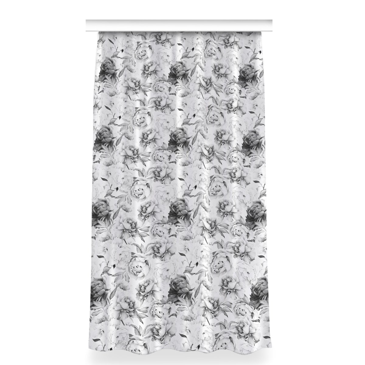 Zasłona na taśmę dekor do pokoju 150x280 Piwonie, Fabricsy