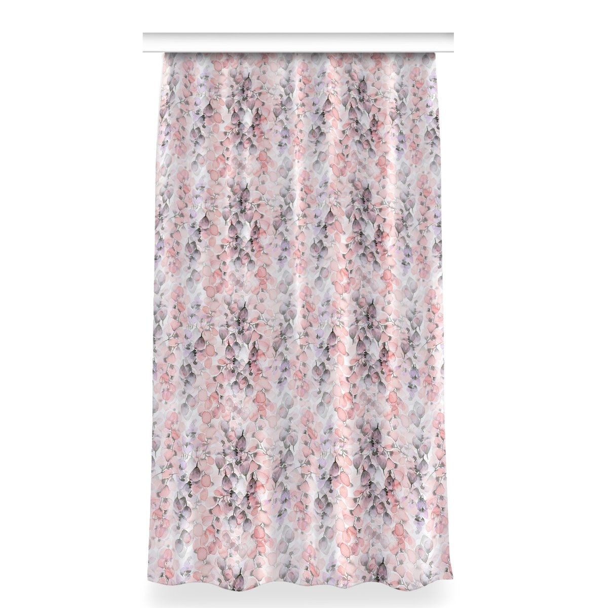 Zasłona z nadrukiem gotowa 150x280 Kwiaty malowane, Fabricsy