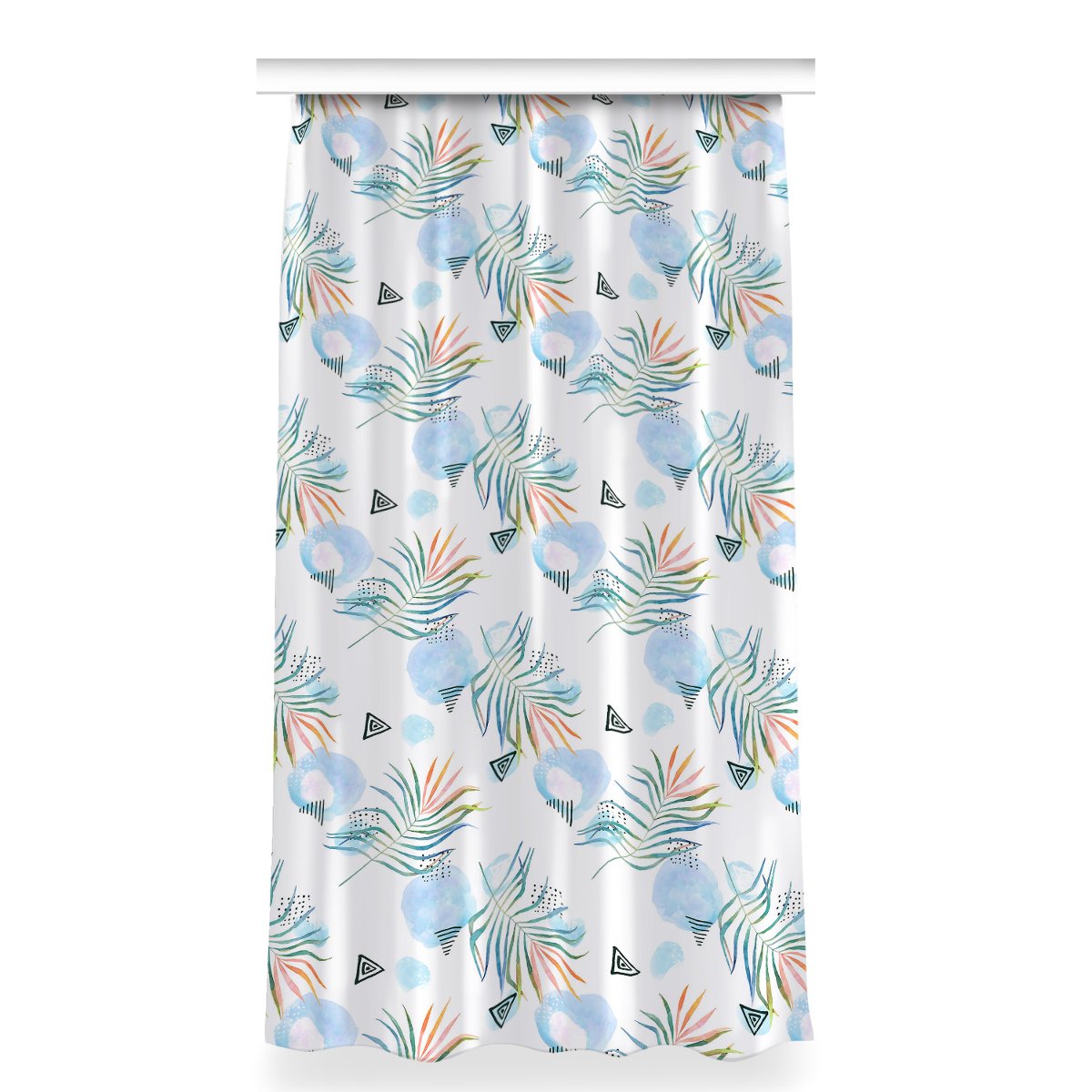 Zasłona z grafiką gotowa 150x280 Tropikalny wzór, Fabricsy