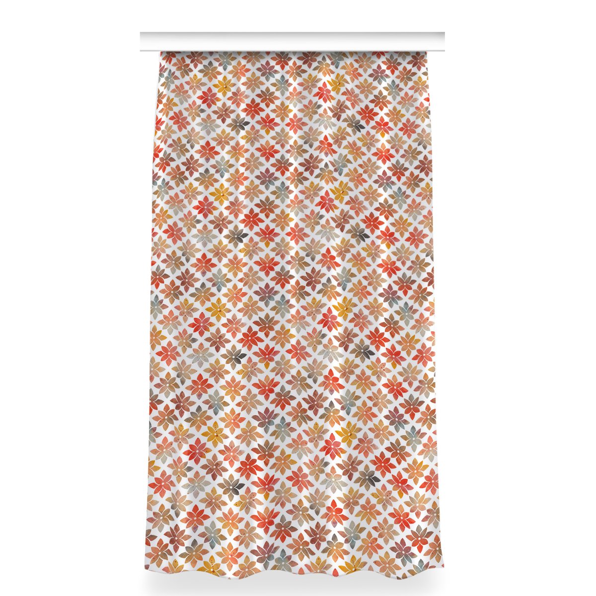 Zasłona z nadrukiem gotowa 150x280 Kwiecisty wzór, Fabricsy
