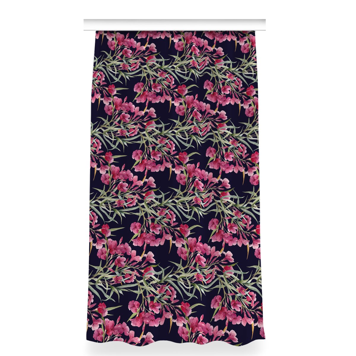 Zasłona na taśmę do pokoju 150x280 Akwarela Kwiaty, Fabricsy