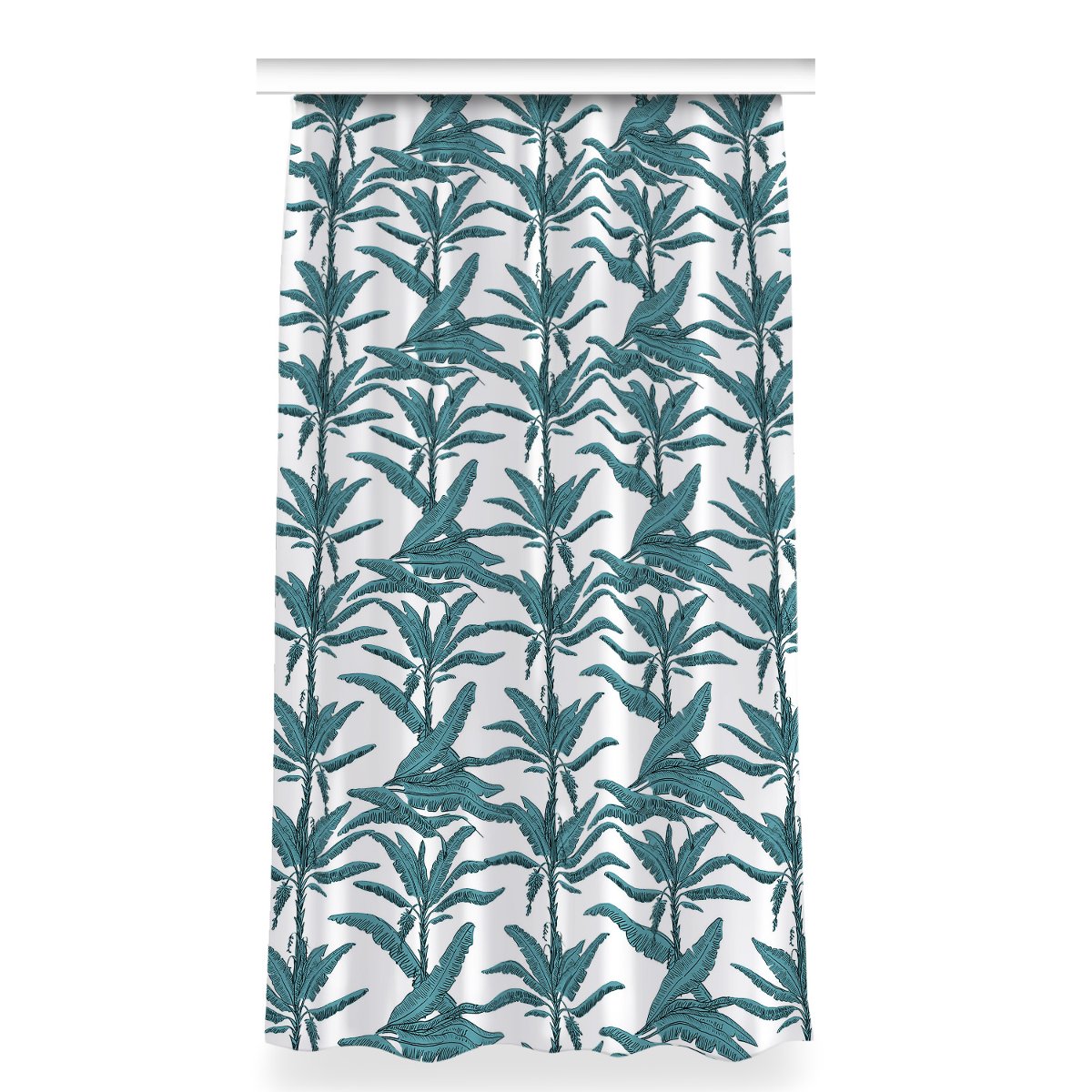 Zasłona gotowa do salonu 150x280 Gałęzie palmowe, Fabricsy