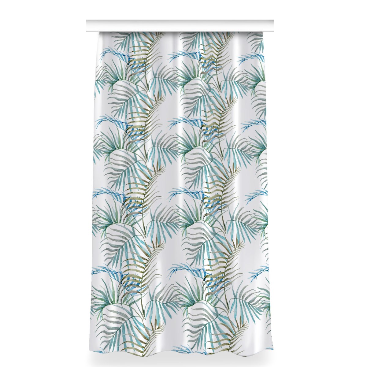 Zasłona z grafiką gotowa 150x280 Liście tropikalne, Fabricsy