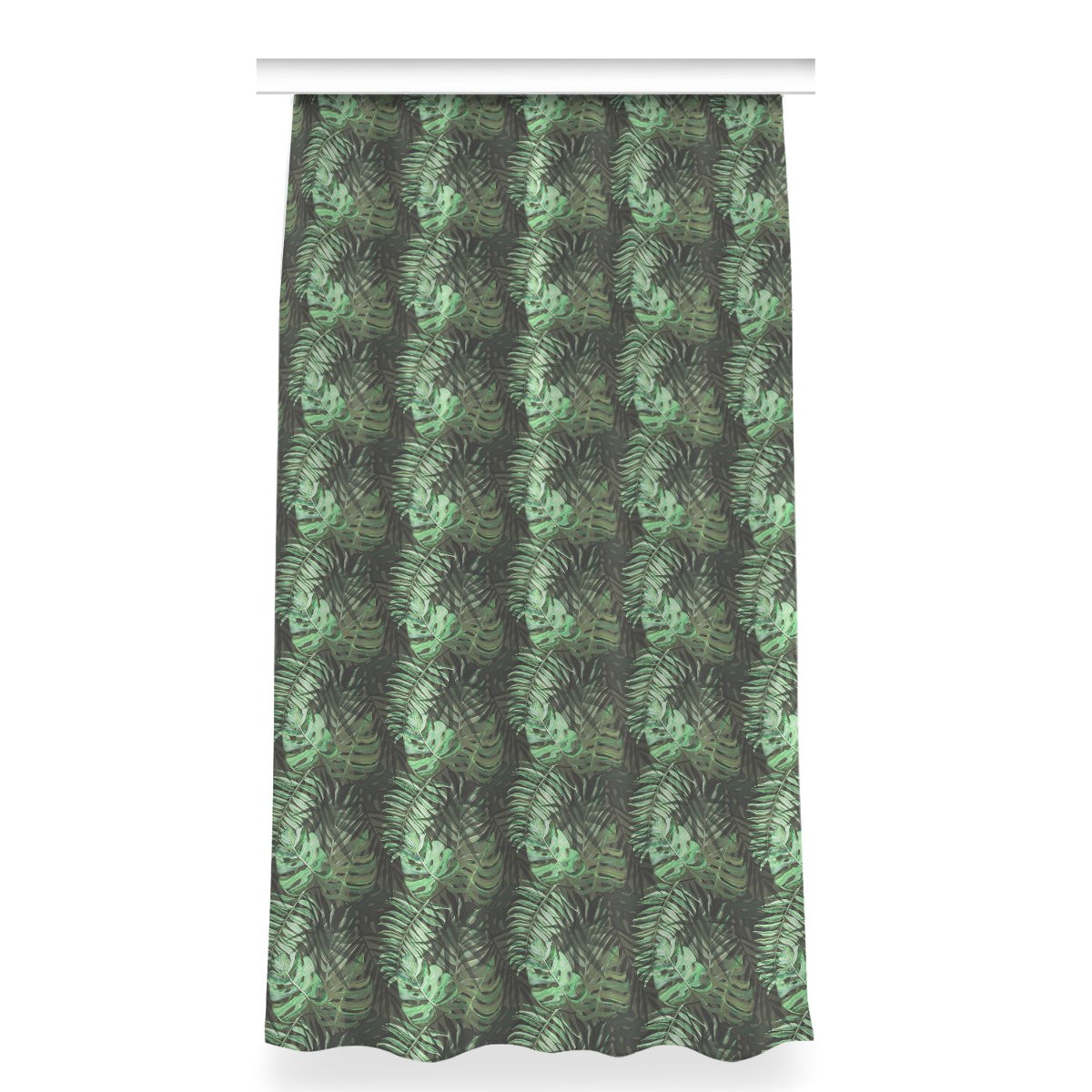 Zasłona gotowa dekor 150x280 Tropikalna Monstera, Fabricsy