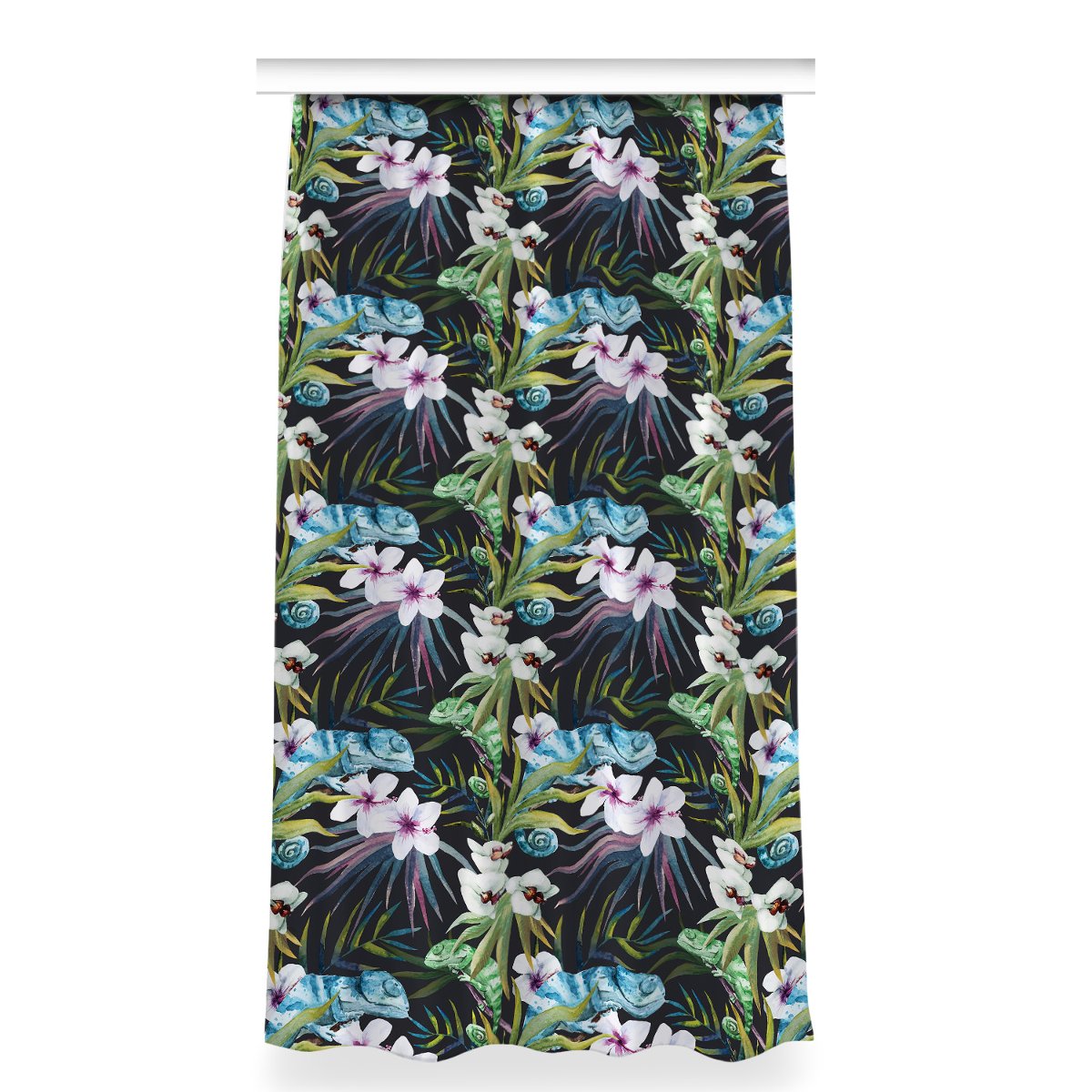 Zasłona dekor do pokoju 150x280 Niebieski kameleon, Fabricsy