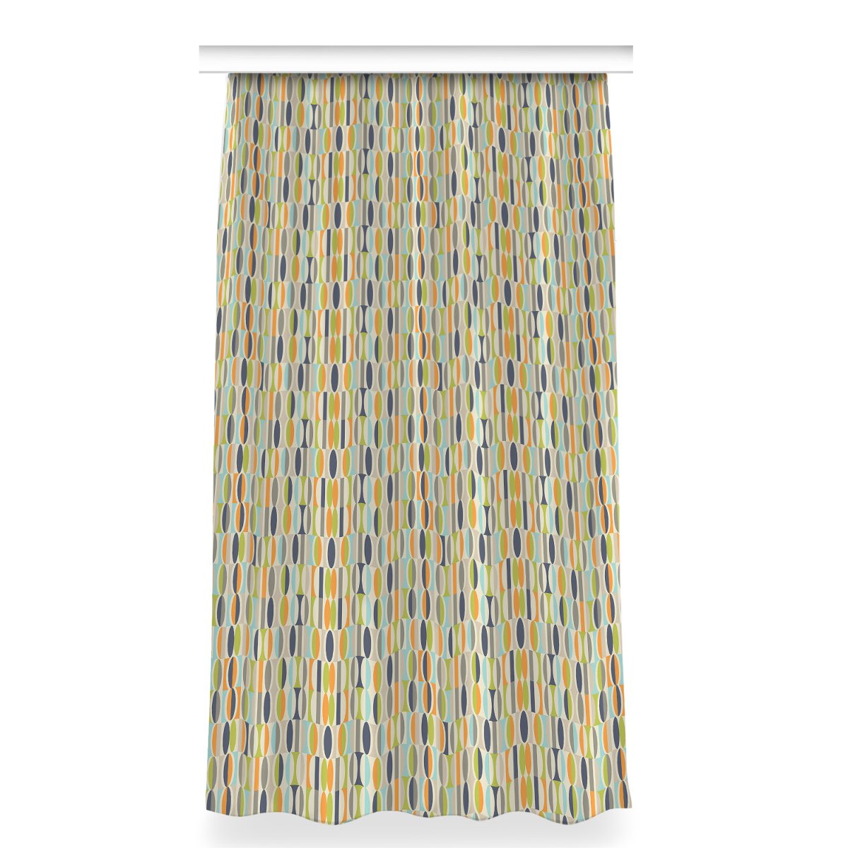 Zasłona do sypialni do pokoju 150x280 Retro wzór, Fabricsy